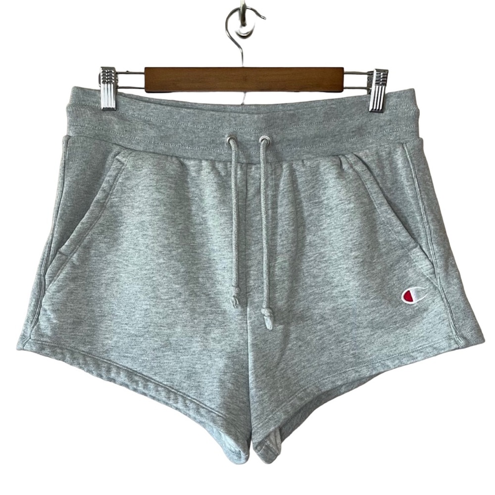 Champion Sweat Shorts Grey Reverse Weave Size Large